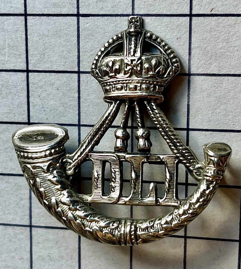 Durham Light Infantry (DLI) Ludlow Officer Cap Badge Lugs