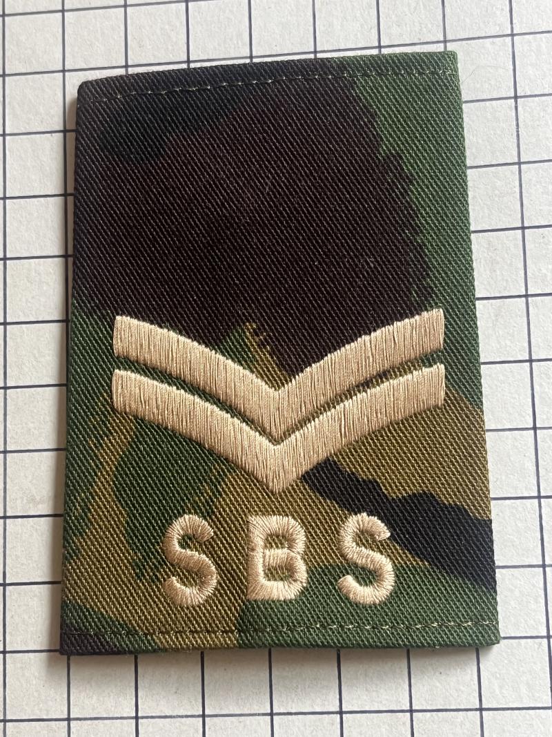 Special Boat Service (SBS) DPM Corporal Rank Slide Badge
