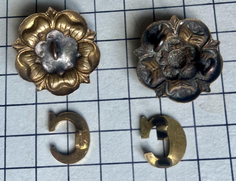 Coldstream Guards Shoulder Title Badges Tudor Rose & 'C'