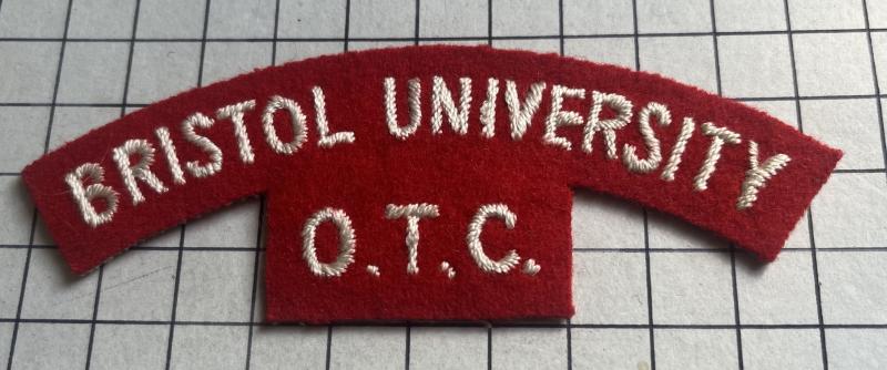 Bristol University Officer Training Corps (OTC) Cloth Shoulder Title Badge Patch