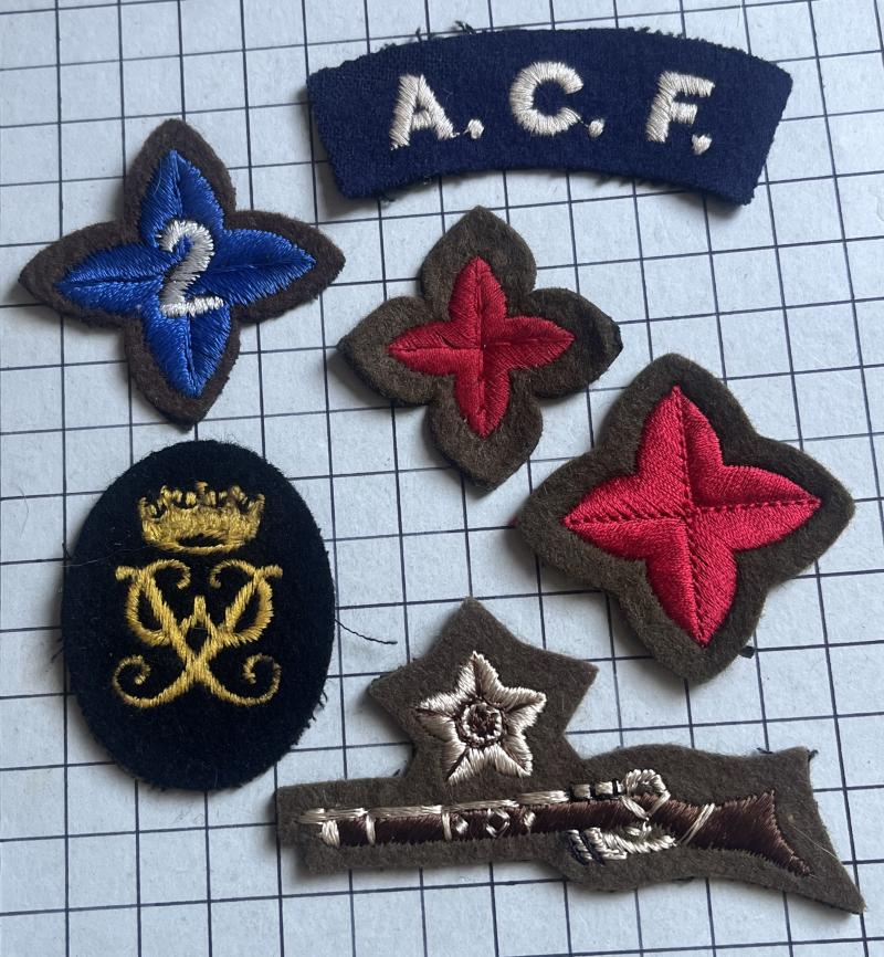 Job Lot Army Cadet Force (ACF) Cloth Shoulder Title Badge