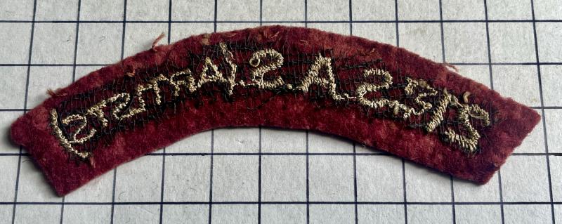 c1947-54 21st Special Air Service (SAS) Artists Rifles Shoulder Title Badge