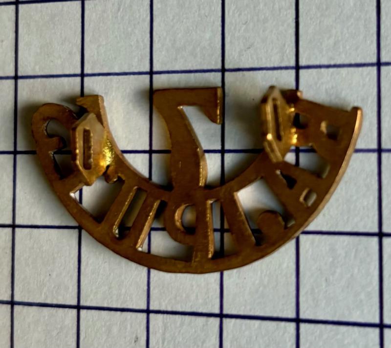 British Indian Army 7th Rajputs Regiment Raj India Shoulder Title Badge