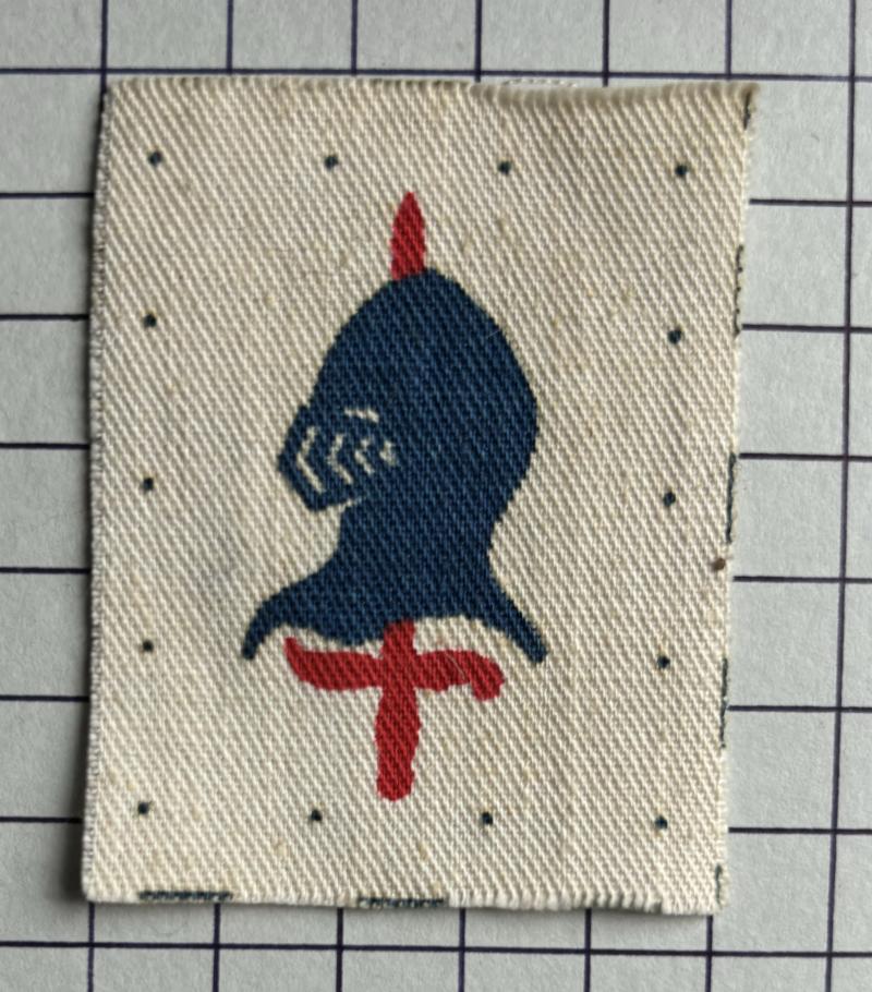 c1947-50 1st Pattern 56th (London) Armoured Division Territorial Army (TA) Printed Formation Sign Patch
