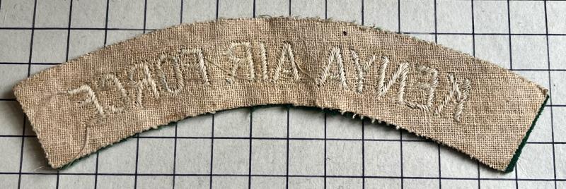 c1964 Kenya Air Force (KAF) Africa Cloth Green Shoulder Title Badge Patch