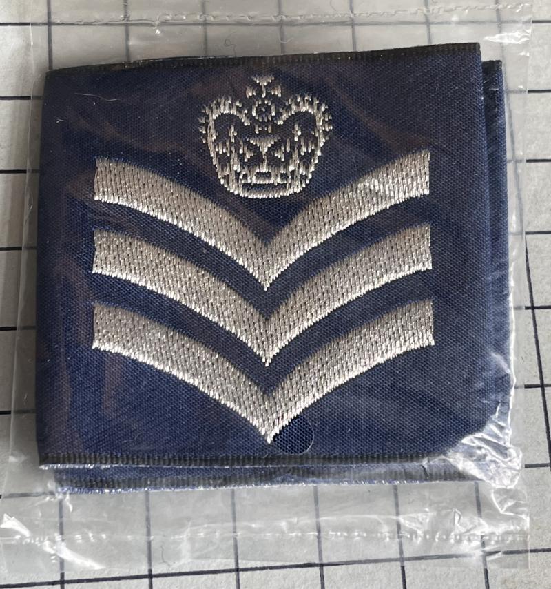 Royal Air Force (RAF) Flight Sergeant Pair Rank Tabs Slip-on Badges