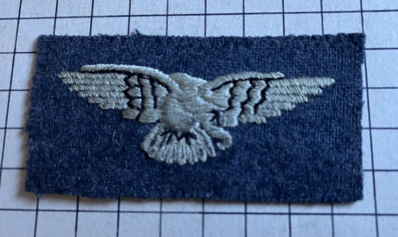 cWW2 Royal Air Force (RAF) Albatross Eagle Arm Cloth Badge