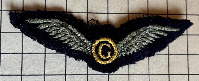 cWW2 2nd Pilot Wings Glider Pilot Regiment (GPR) Airborne Forces Cloth Badge