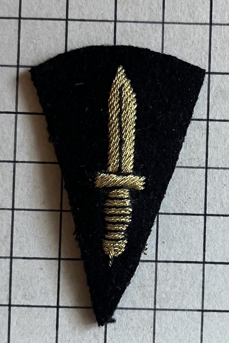 All Arms Commando Dagger Wire Embroidered Mess Dress Badge