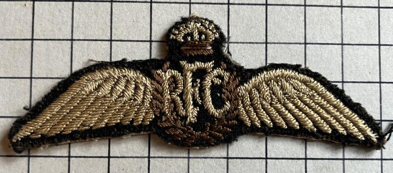 cWW1 Royal Flying Corps (RFC) Cloth Pilot Wing Badge