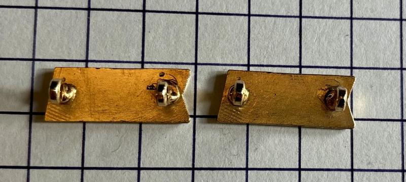 c1967-95 Pair of Wessex Regiment Territorial Army Officer and Warrant Officer Shoulder Title Badges