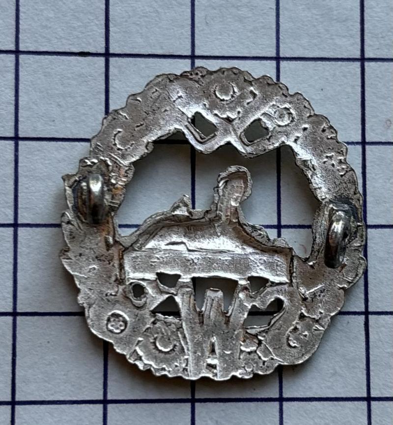 Welsh South Wales Borderers (SWB) Regimental Officer’s Silver Washed Cap Badge