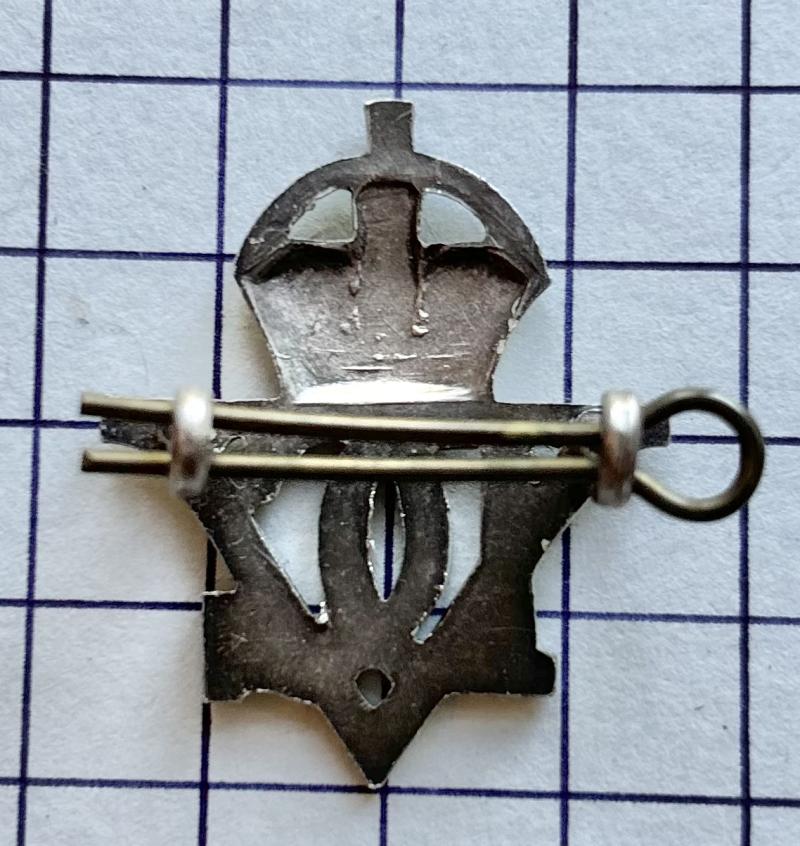 5th Royal Inniskilling Dragoon Guards Officer's Silver Cap Badge