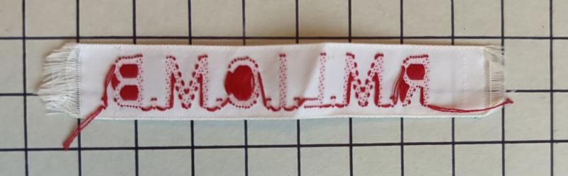 c1979-2006 Gosport Based Royal Marines Light Infantry (RMLI) Cadet Marching Band Shoulder Title Patch Badge