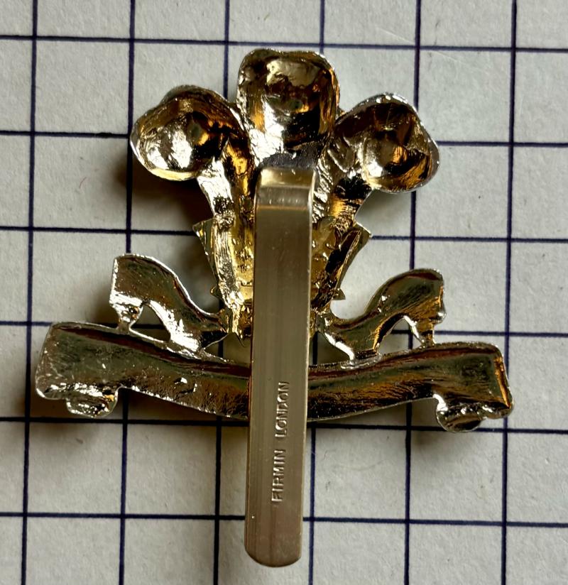 The 10th Royal Hussars (PWO) Anodised Aluminium Cap Badge Firmin