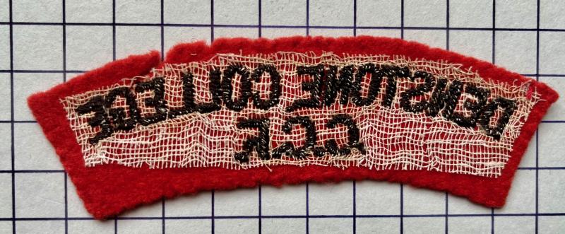 Denstone College Staffordshire Combined Cadet Force (CCF) Cloth Shoulder Title