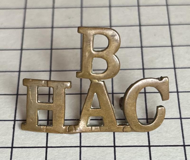 The Honourable Artillery Company (HAC) 'B' Company Shoulder Title Badge