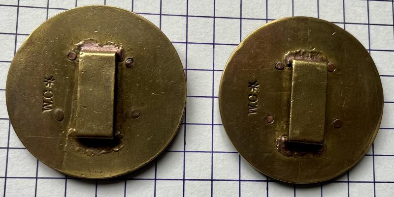 6th Irish Inniskilling Dragoon Guards Officers' Horse Furniture Browband Boss Badges