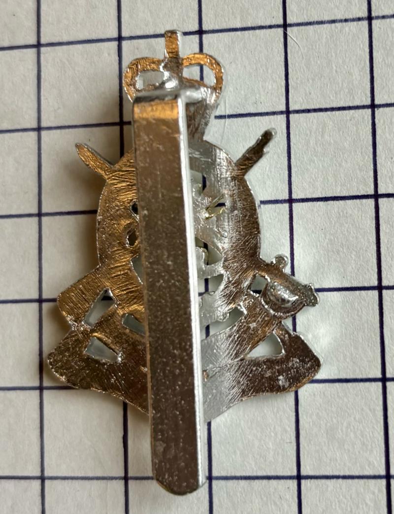 Queen's Own Dorset & West Somerset Yeomanry (RA) Anodised Aluminium Cap Badge