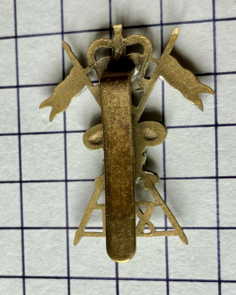 c1952-1960 12th (Prince of Wales's) Royal Lancers Cap Badge