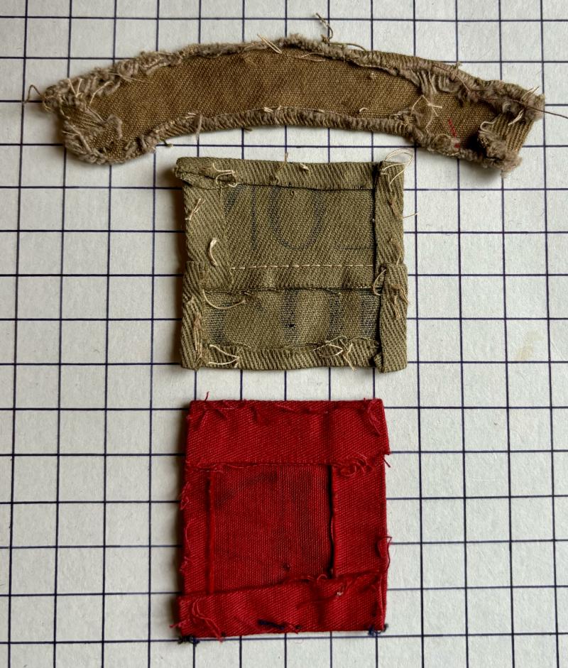 cWW2 Printed Home Guard London '105' / 105th Rocket Anti-Aircraft (Z) Battery Number Unit Designation Patch Badge Shoulder Title & Formation Sign