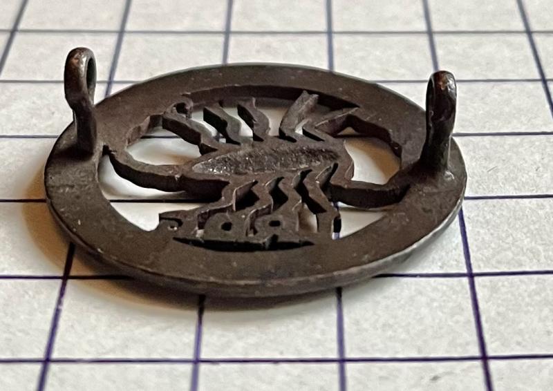 cWW2 Long Range Desert Group (LRDG) Officer's Service Dress (OSD) Pattern Officer's Bronzed Cap Badge