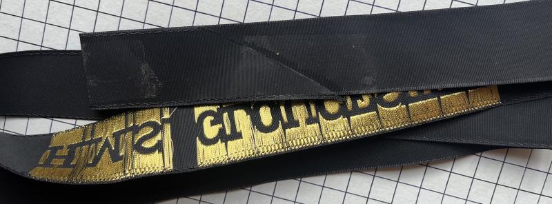 c1982-2011 HMS Gloucester Royal Navy (RN) Full Length Cap Tall Badge