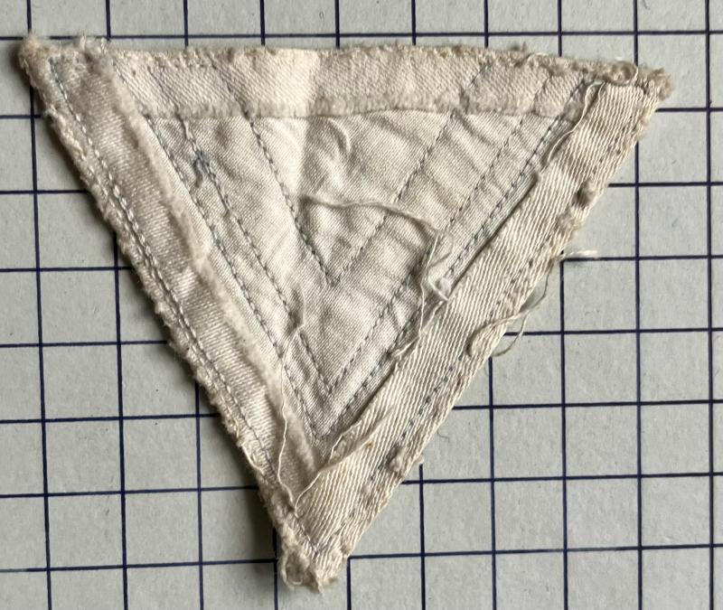 cWW2 German Naval Kriegsmarine Obergefreiter's Cloth Rank Chevron Stripes Armwinkel Patch Badge