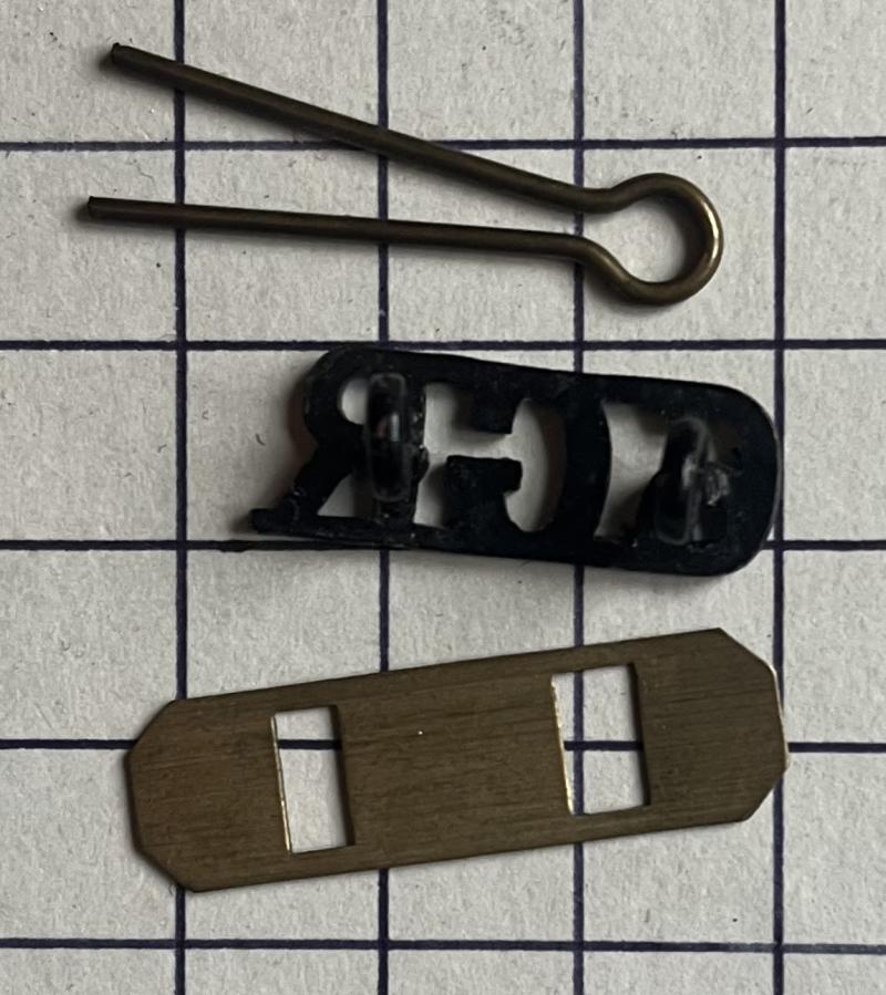 Pre 1994 The 6th Gurkha Rifles Blackened Brass Shoulder Title