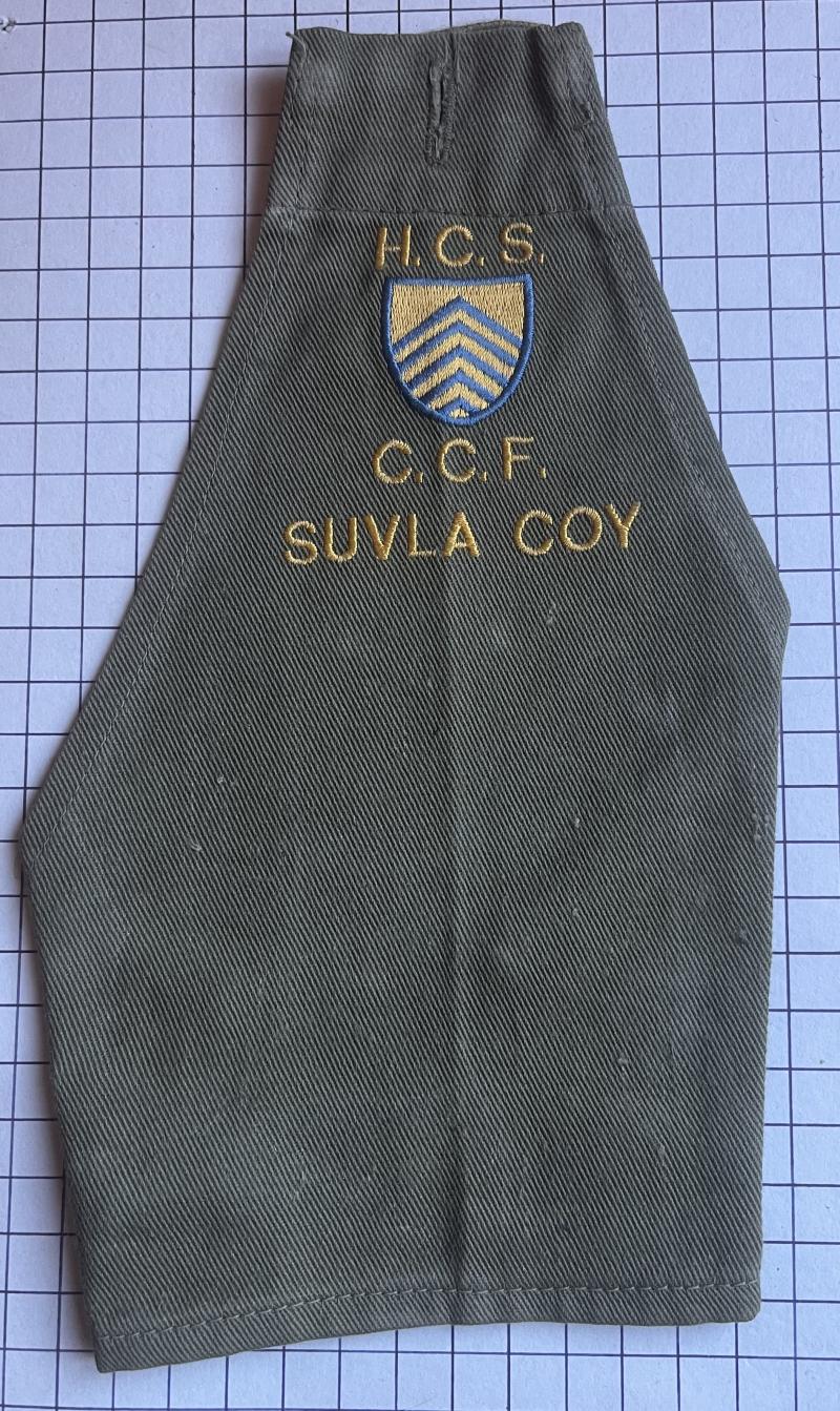 Hereford Cathedral School Combined Cadet Force Suvla Coy (CCF) Brassard Badge Patch