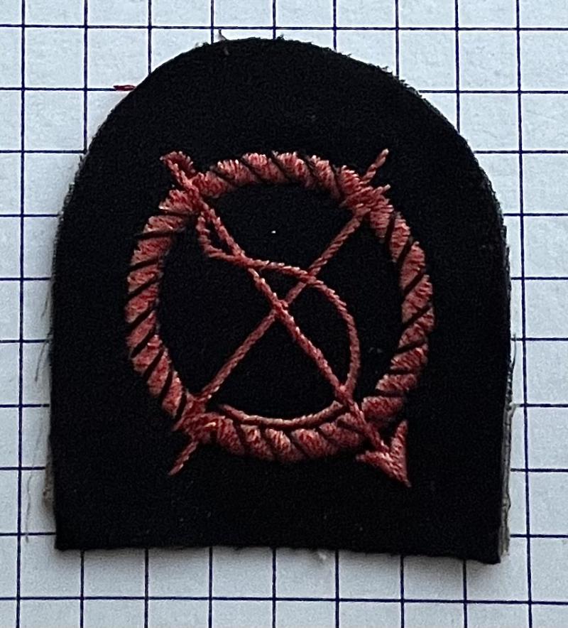 c1930-47 Submarine Detector Badge Rating's Royal Navy (RN) Arm Badge Patch