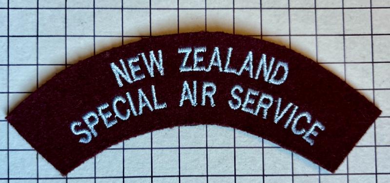 c1983 New Zealand Special Air Service (NZSAS) Cloth Shoulder Title Badge