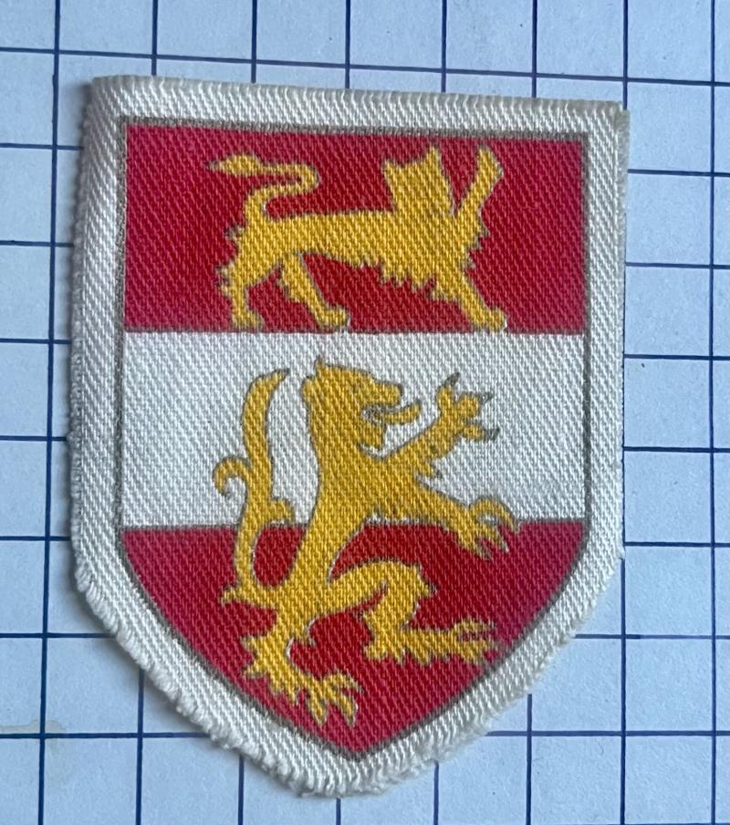Post WW2 Cold War XX1 21st (Northern) Corps (TA) Printed Cloth Formation Sign Flash Designation Patch Badge