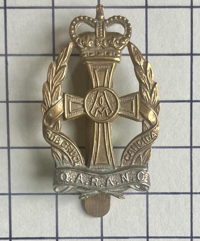 Post 1953 Queen Alexandra's Royal Army Nursing Corps (QARANC) Other Ranks Bi-Metal Cap Badge