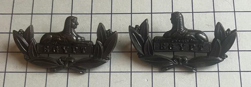 Pair of The Gloucestershire Regiment Officer Service Dress (OSD) Collar Badges