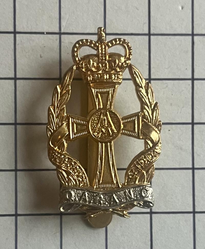 c2000s Bi-Metal PRI Queen Alexandra's Royal Army Nursing Corps (QARANC) Cap Badge