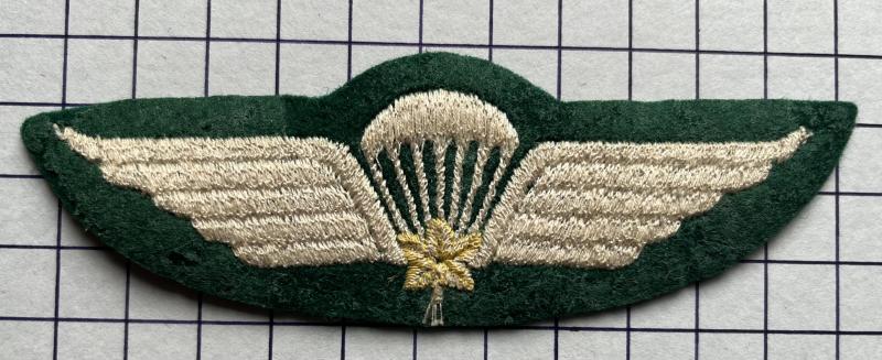 Rare c1944 'Type 6' Canadian Parachute Wing 1CPB cWW2