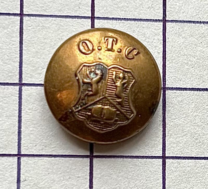 Birmingham Officer Training Corps Medium Sized Brass Button