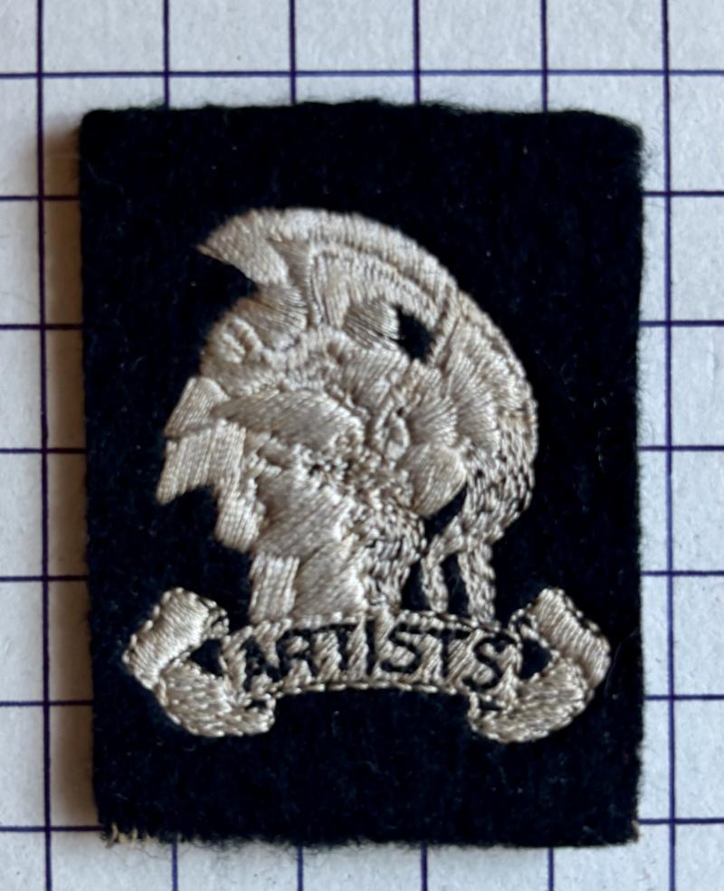 c1956-65 Artists Rifles (21st Special Air Service) Cloth Arm Badge Mars and Minerva Formation Sign Patch